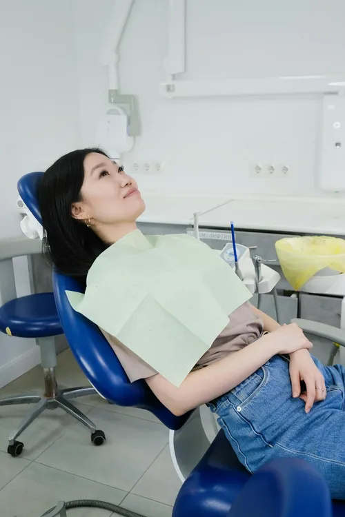 Patient relaxing comfortably in a dental treatment chair at Taki Dent Antalya — the calm, reassuring experience of treatment at an internationally accredited clinic